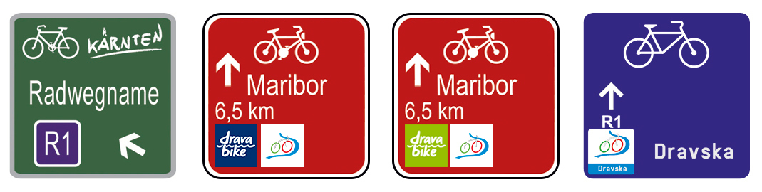 Drava Cycling Route Marking