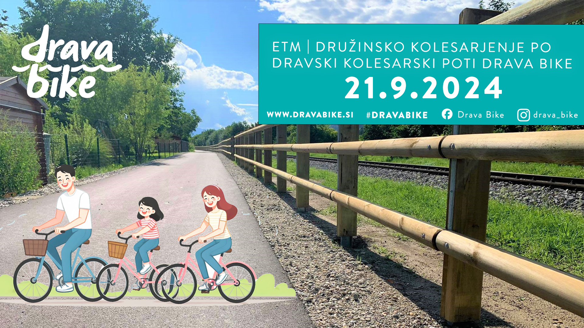 ETM | Družinsko kolesarjenje po Dravski kolesarski poti Drava Bike