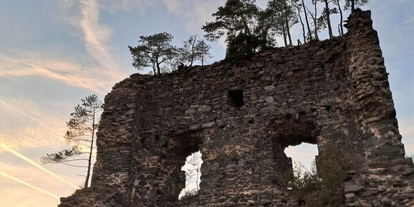 The ruins of the old castle